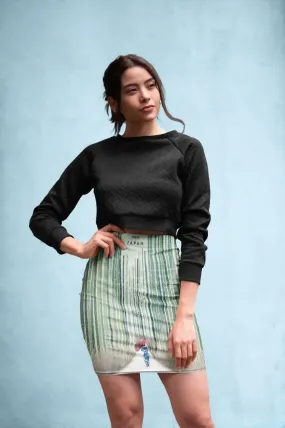 京都市 (Kyoto) Pencil Skirt