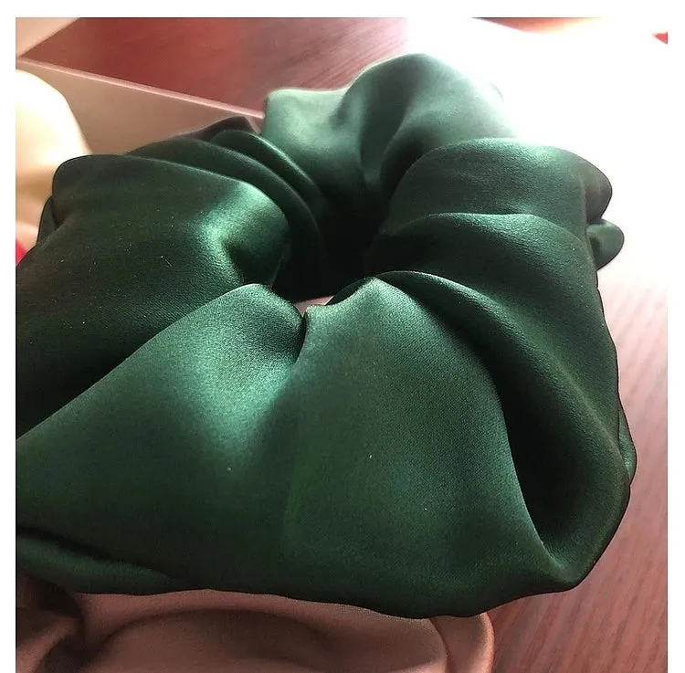100% Mulberry 30MM Silk Most Luxurious Hair Scrunchies- Over-Sized 6CM