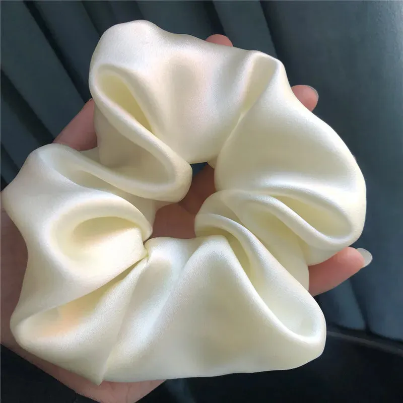 100% Mulberry 30MM Silk Most Luxurious Hair Scrunchies- Over-Sized 6CM