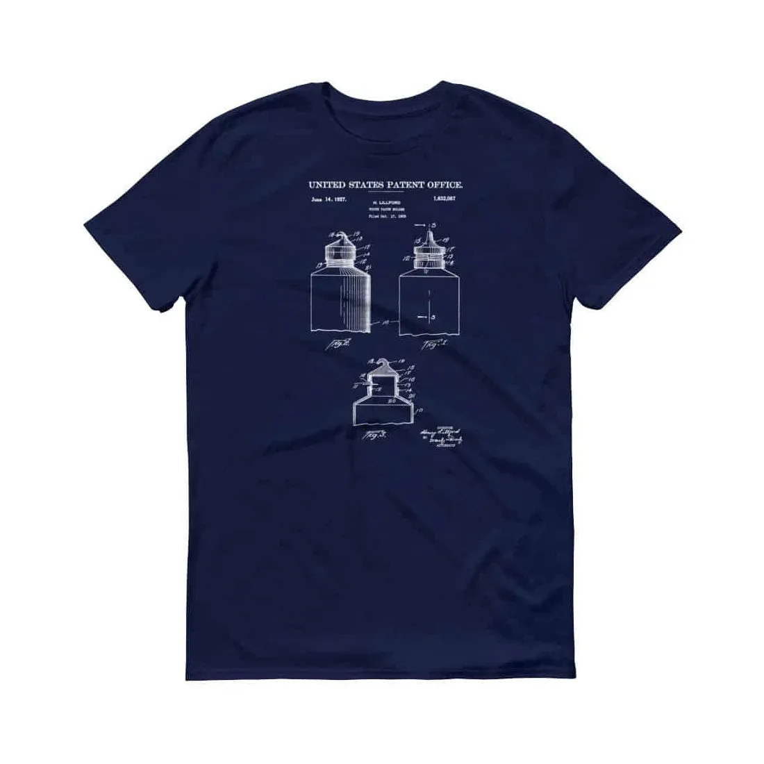 1927 Tooth Paste Tube Patent T-Shirt -Old Patent T-shirt, Dentist Gift, Dental Assistant Gift, Dental Hygienist Gift, Tooth Paste Shirt