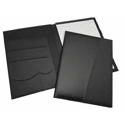 A4 Black Portfolio W/Notepad