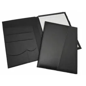 A4 Black Portfolio W/Notepad
