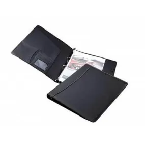 A4 Black Refillable Portfolio W/Ring Binder