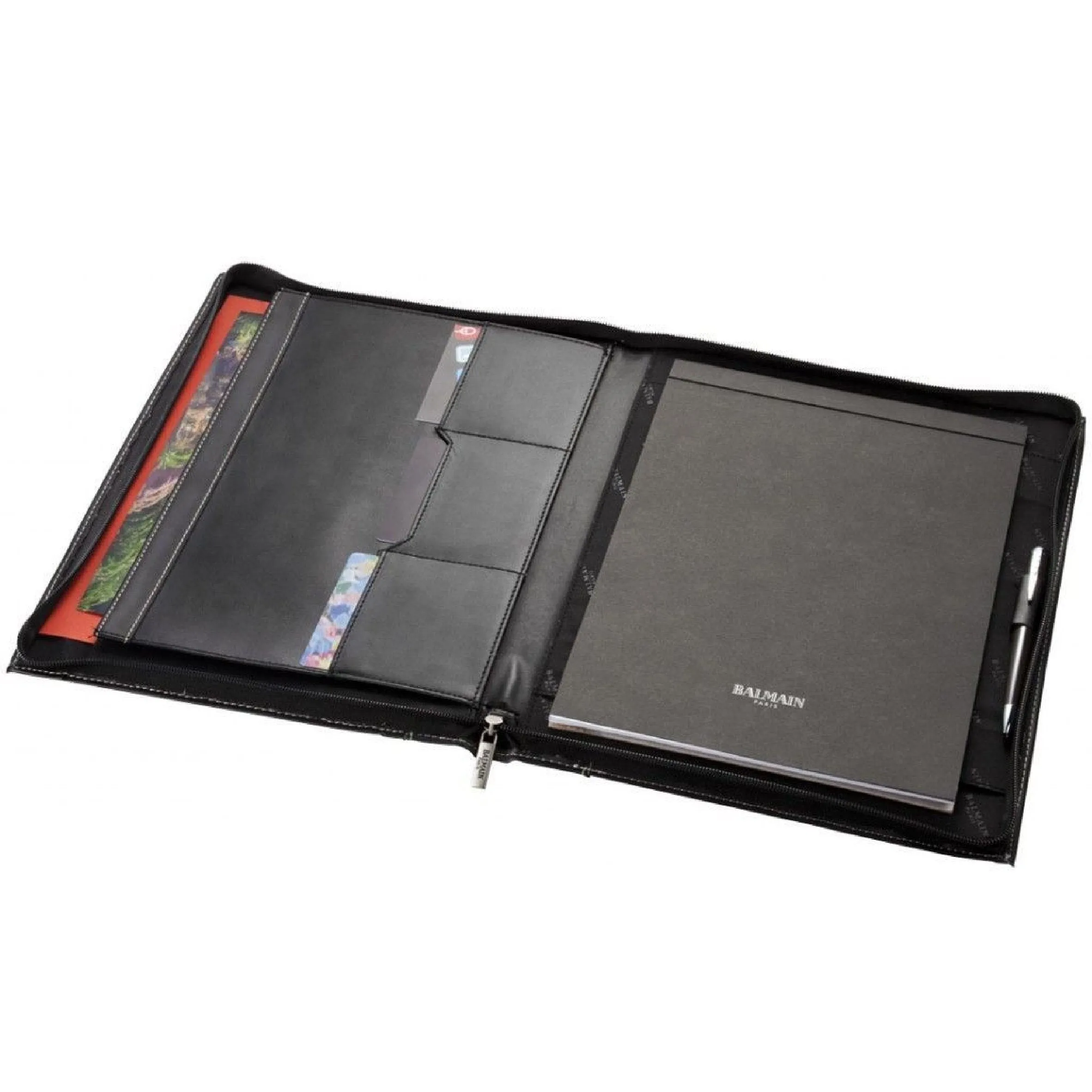 A4 Zipper Leather Portfolio