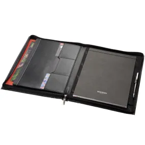 A4 Zipper Leather Portfolio