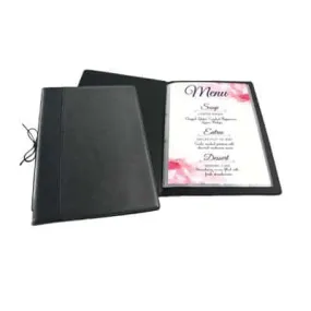 A4/A5 PU LEATHER REFILLABLE MENU HOLDER