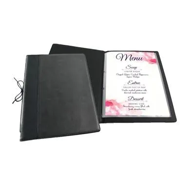 A4/A5 PU LEATHER REFILLABLE MENU HOLDER
