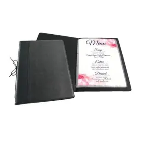 A4/A5 PU LEATHER REFILLABLE MENU HOLDER