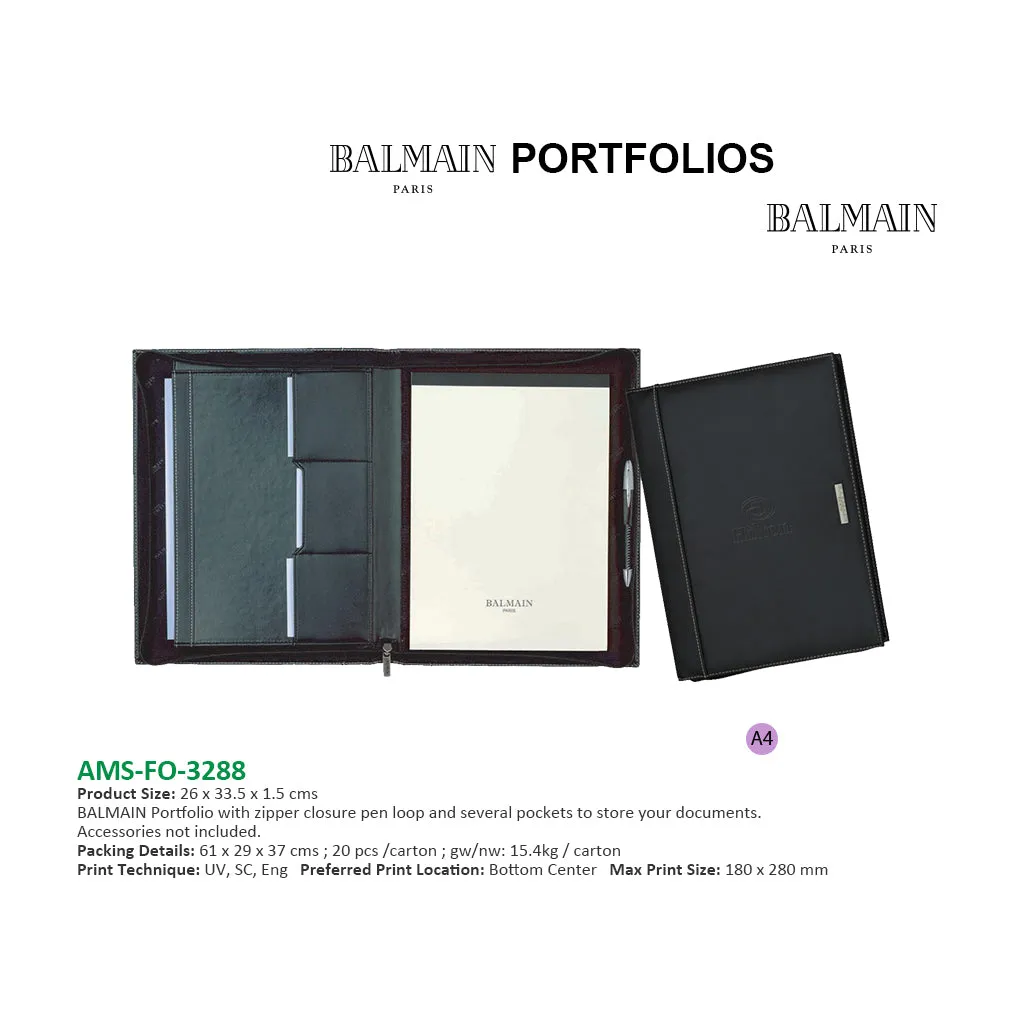 AMS-FO-3288  - BALMAIN Laather Portfolio