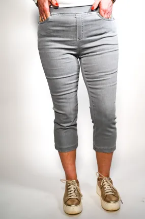 Anna Montana Jump In Capri Jeans (1016) - Silver