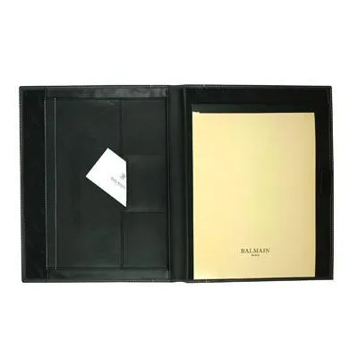 Balmain Millau A4 Brown Zipper Portfolio
