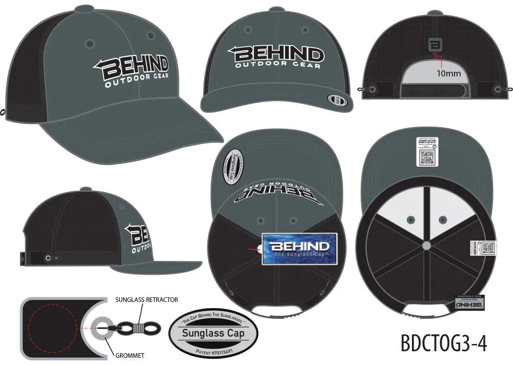 BDCTOG3-4 (CHARCOAL / BLACK MESH)