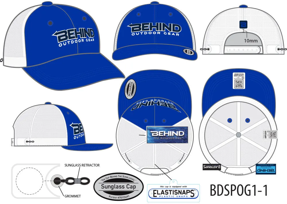 BDSPOG1-1 (ROYAL / WHITE MESH)