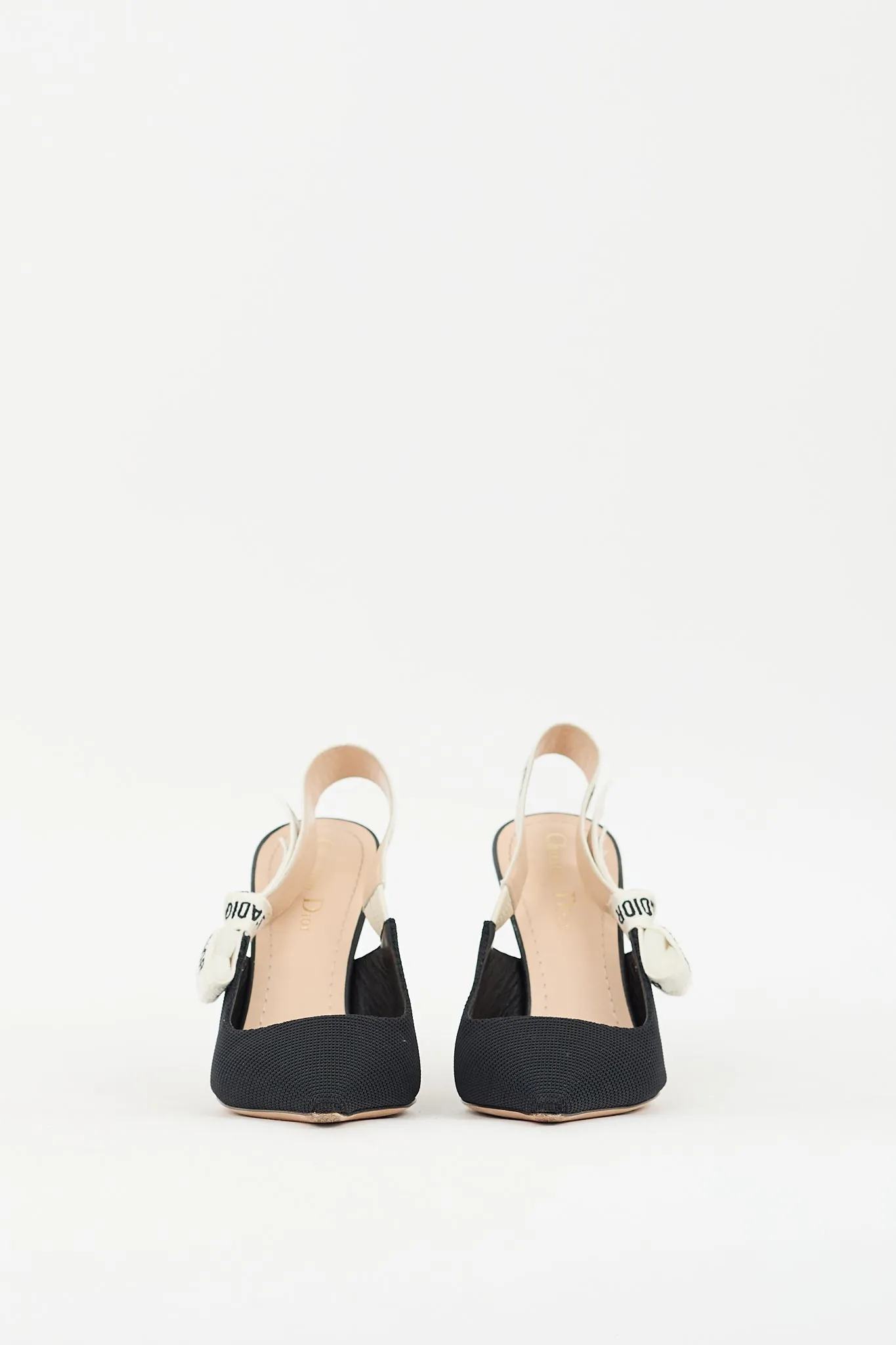 Black & White J'Adior Slingback Pump