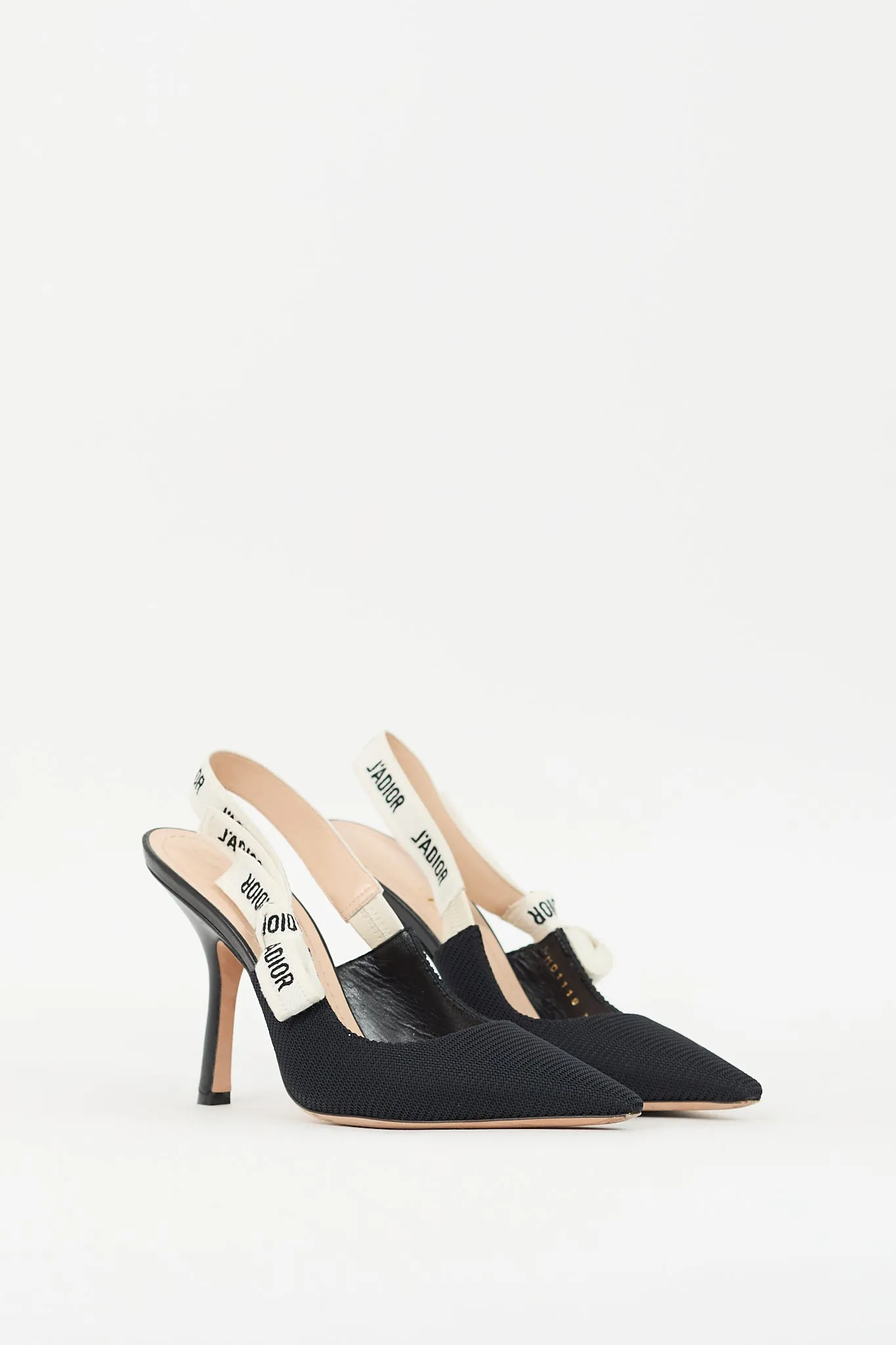 Black & White J'Adior Slingback Pump