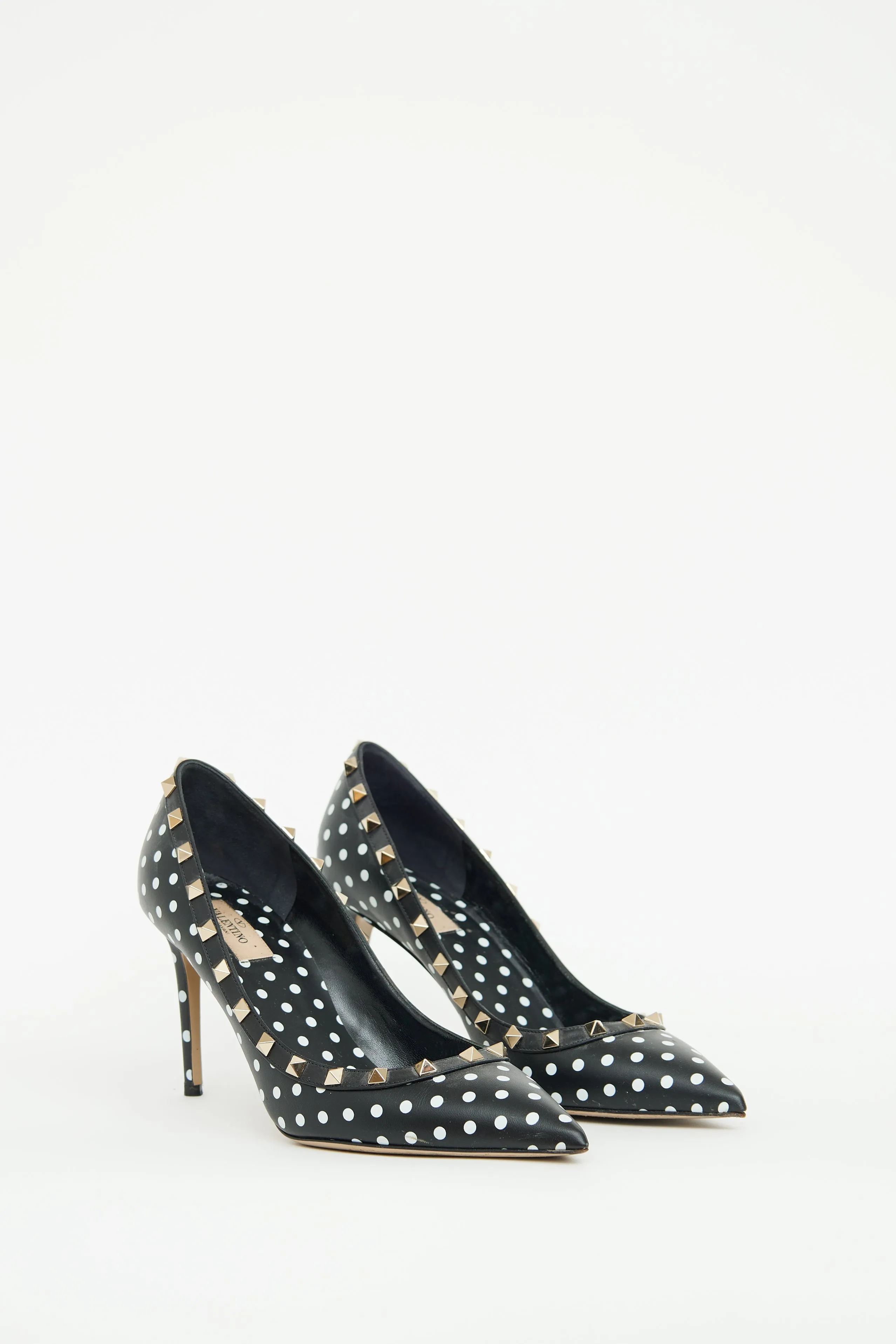 Black & White Polka Dot Pump