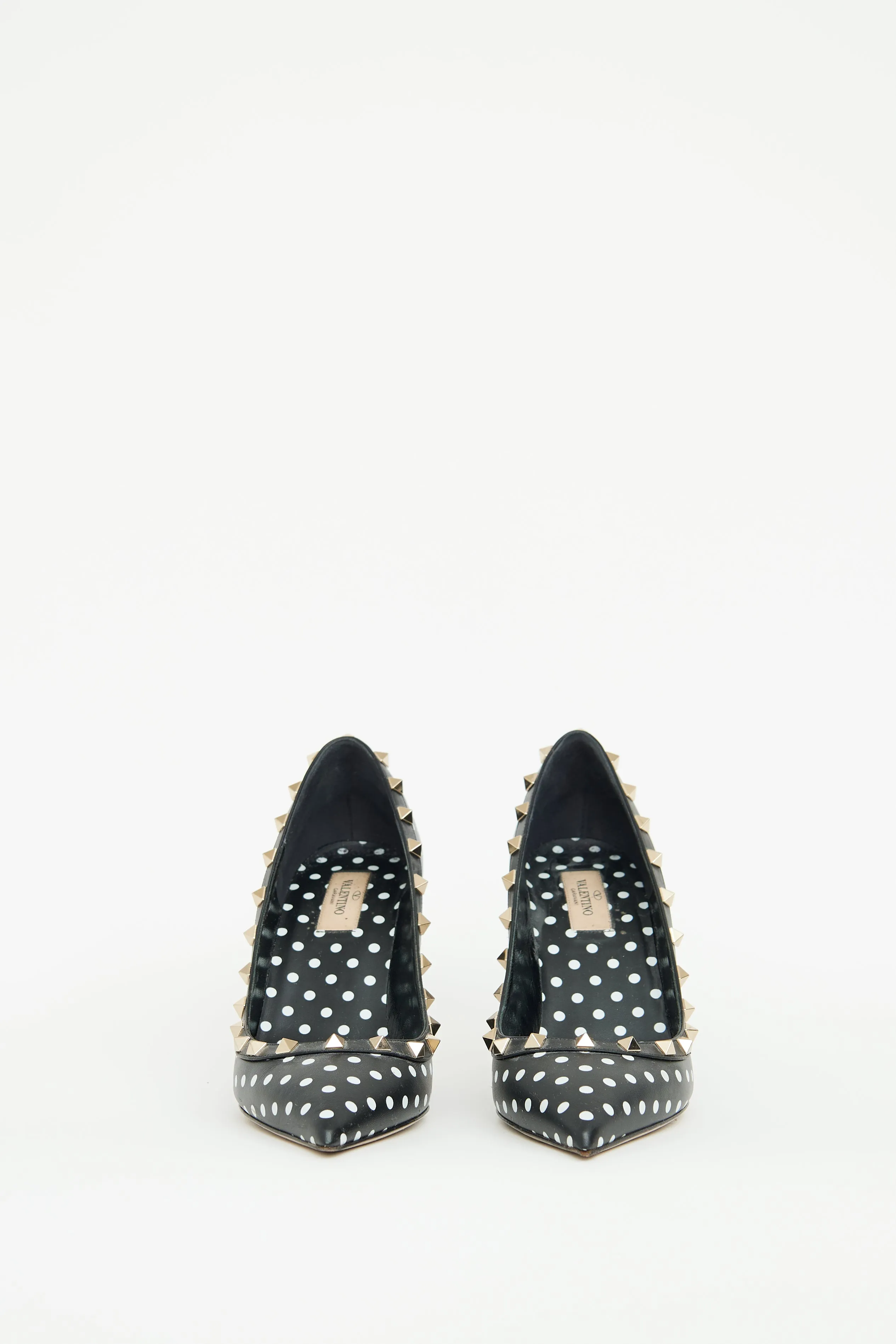Black & White Polka Dot Pump