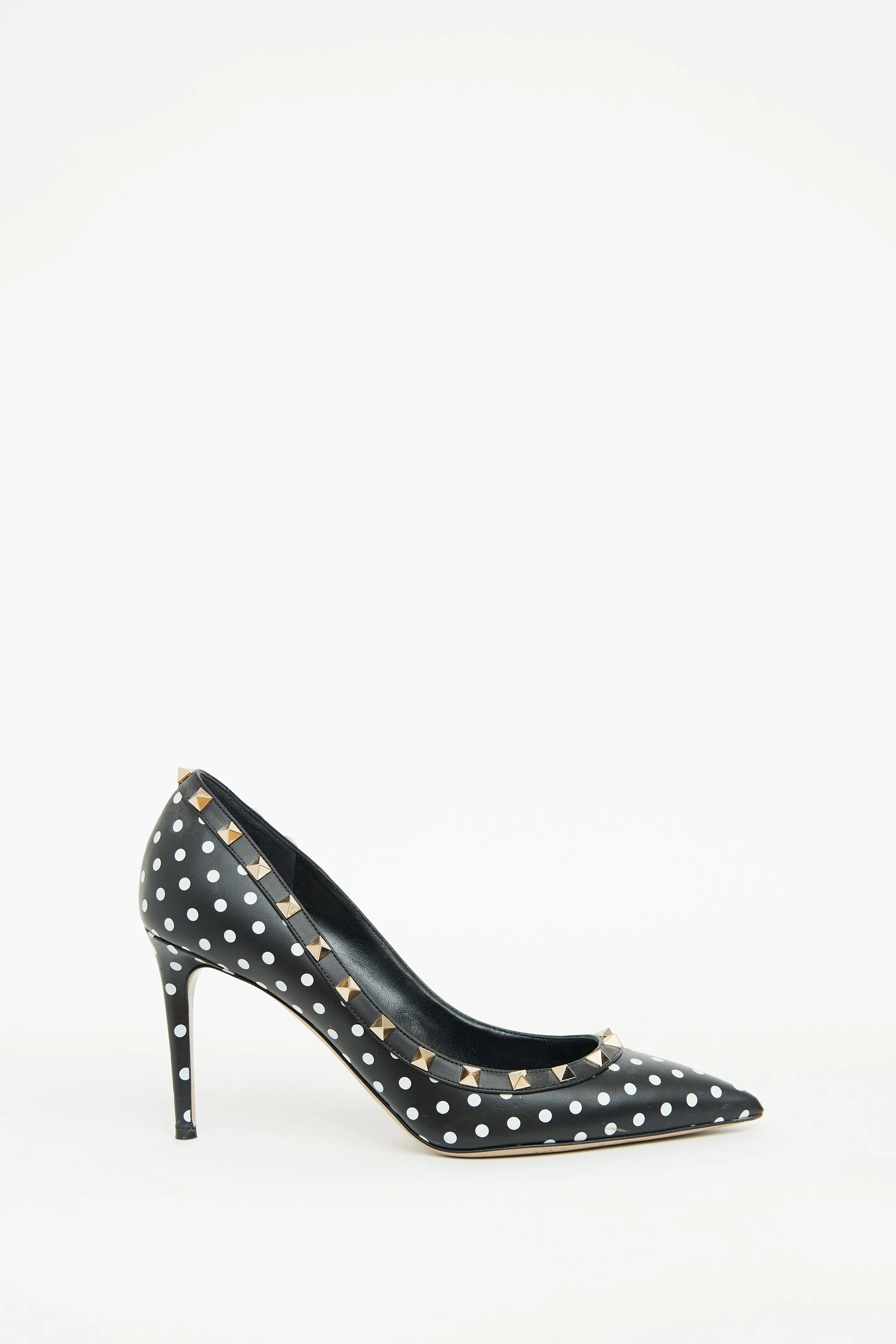 Black & White Polka Dot Pump