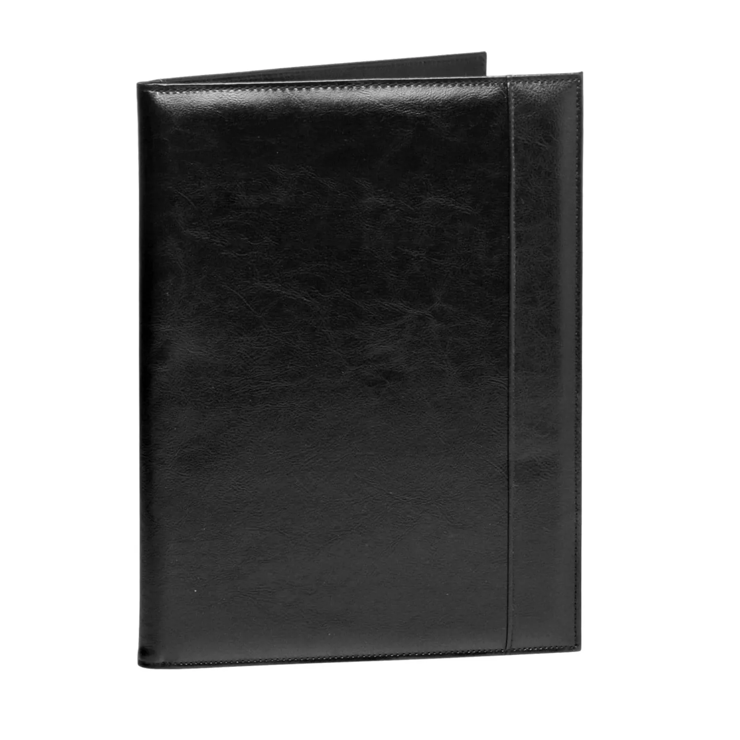 Black Leather Portfolio with Writing Accessories