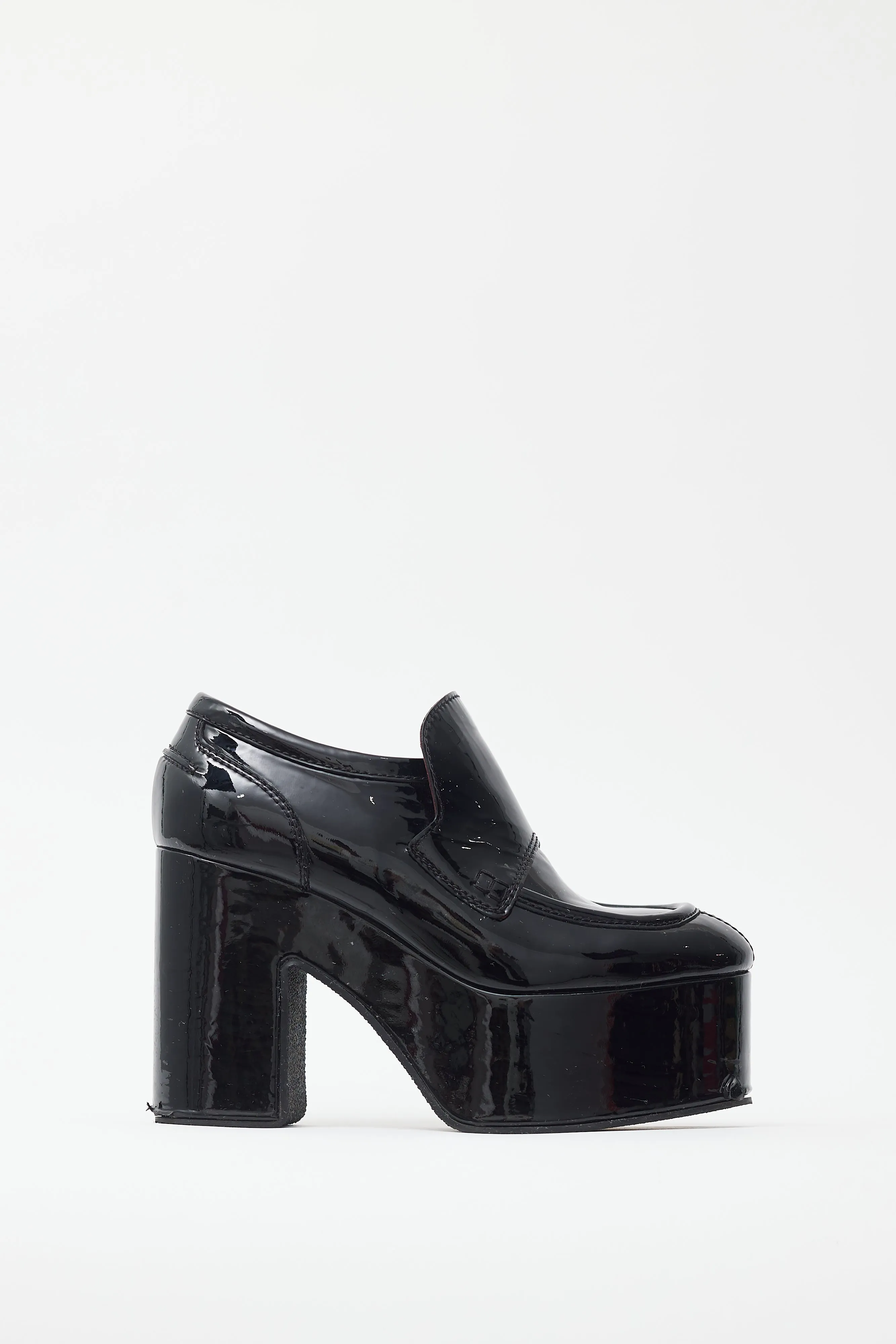 Black Patent Platform Loafer