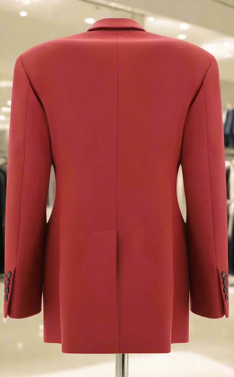 Brunello Cucinelli women's red BLAZER JACKET ITALY