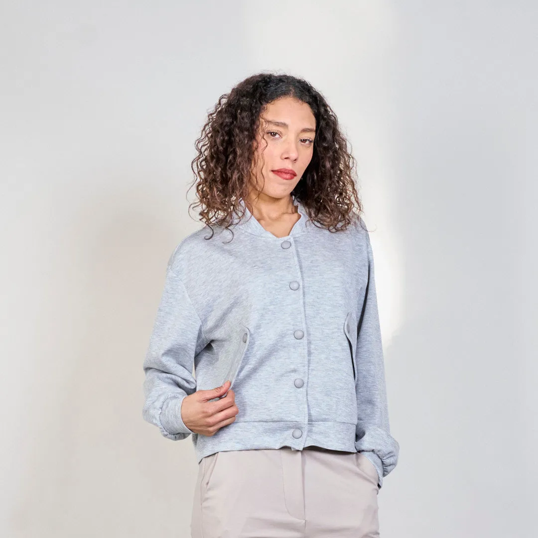 Button-up bomber jacket wholesale