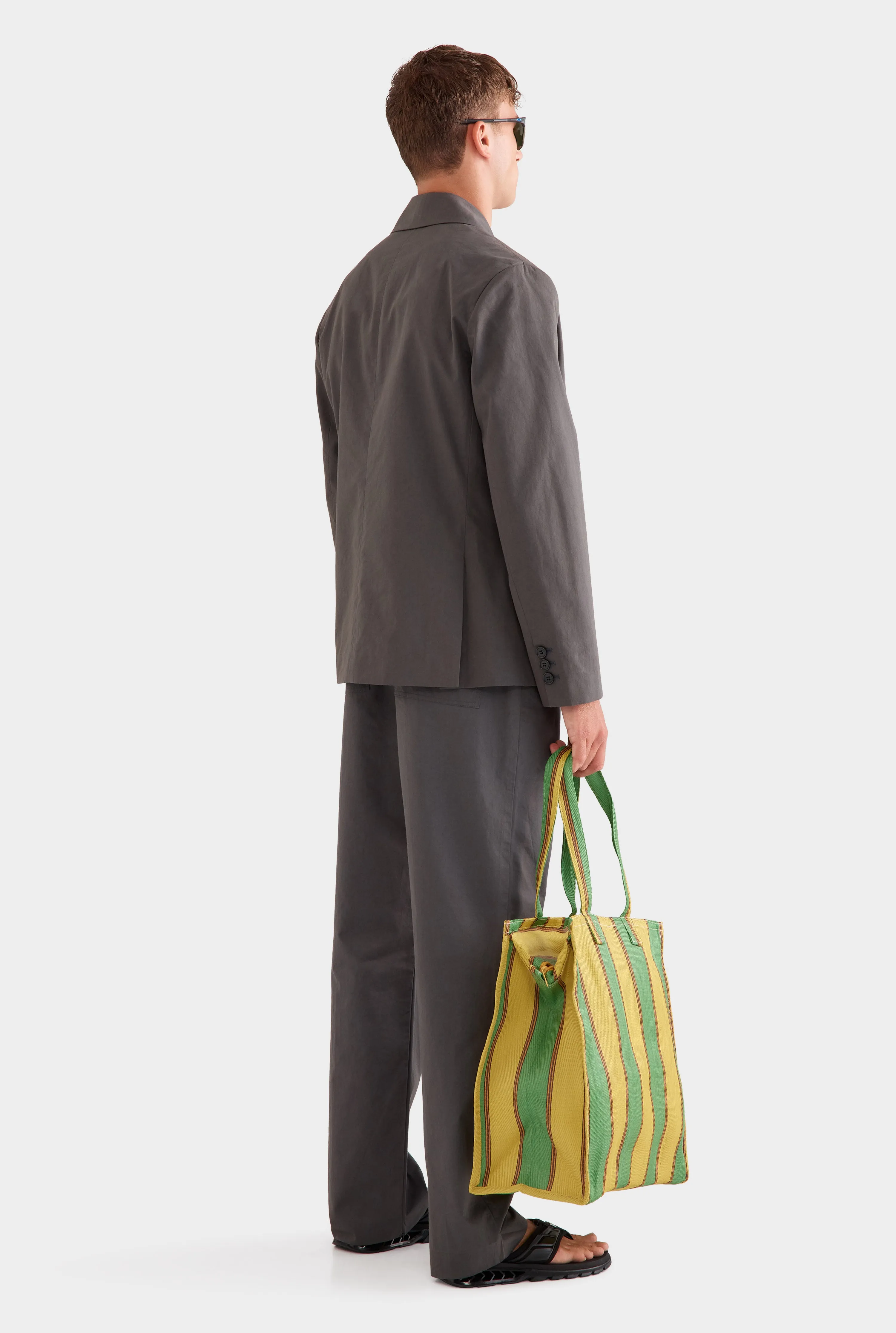 Cotton Tailored Blazer -  Dark Slate