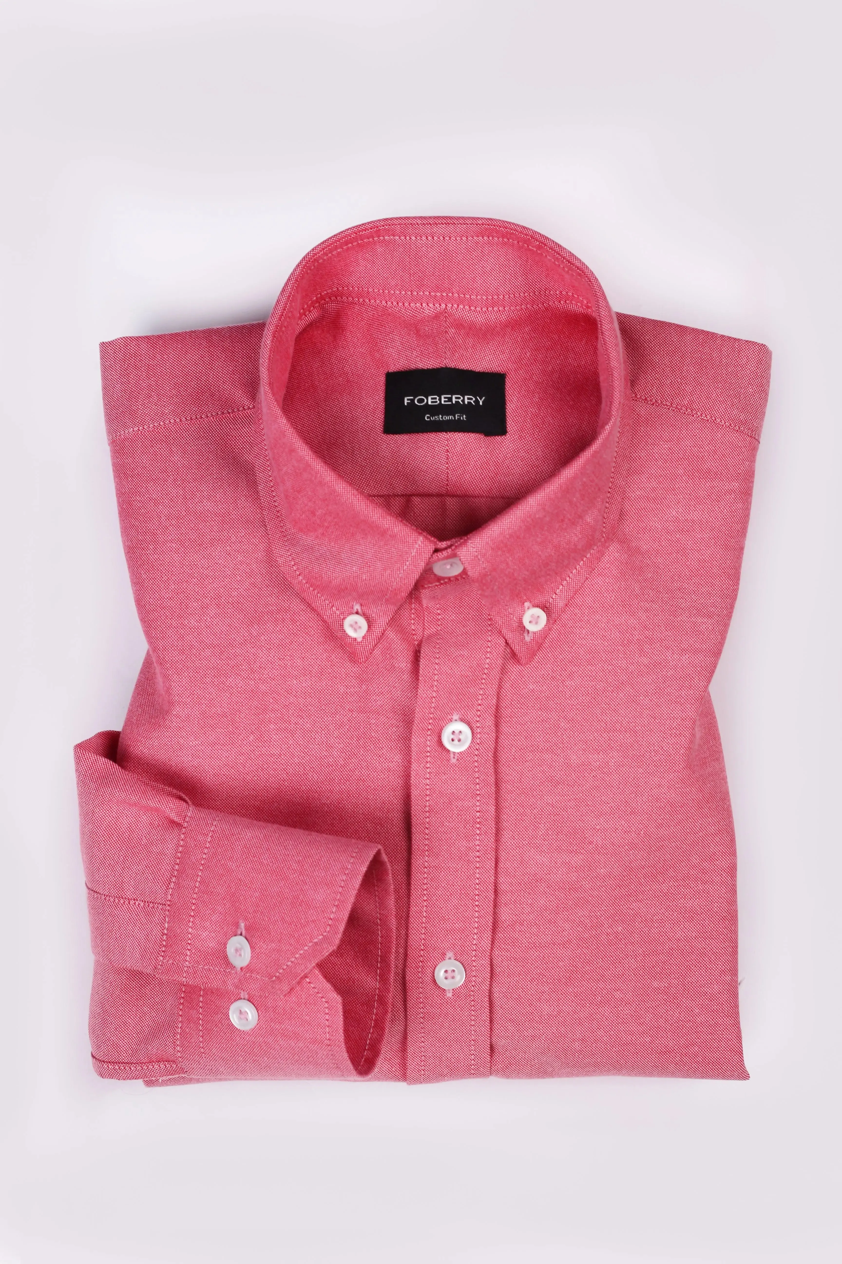 Crisp Faded Red Oxford Shirt
