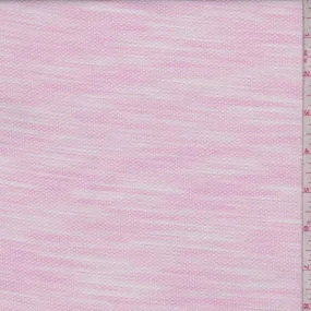 Deep Pink/White Streak Oval Pique Shirting Fabric