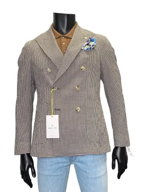 DOUBLE BREASTED SEERSUCKER BLAZER - MANUEL RITZ