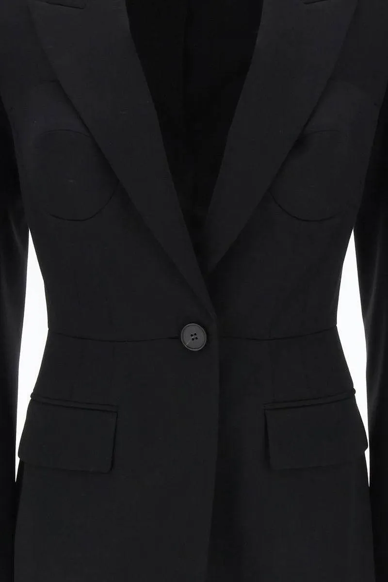 FITTED JACKET WITH BUSTIER DETAILS
