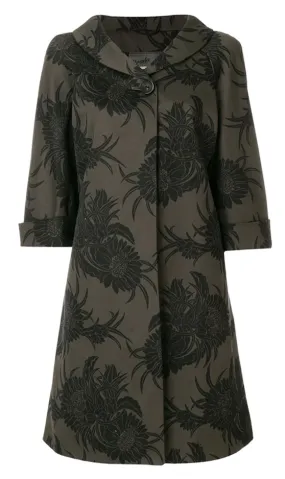 Floral Print Coat