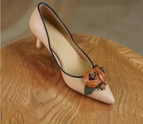 High Heel Floral Women Pumps