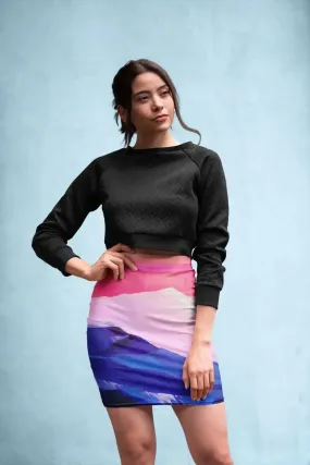 Hot Pink Morning Pencil Skirt