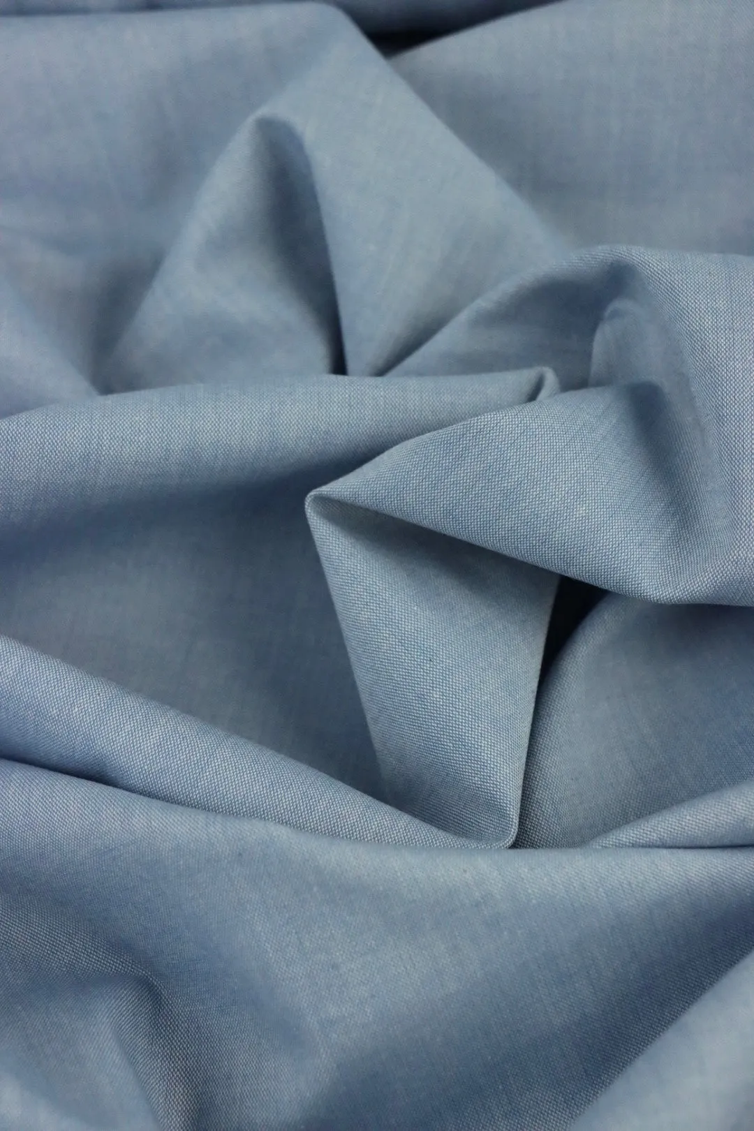 Light Blue 100% Cotton Chambray