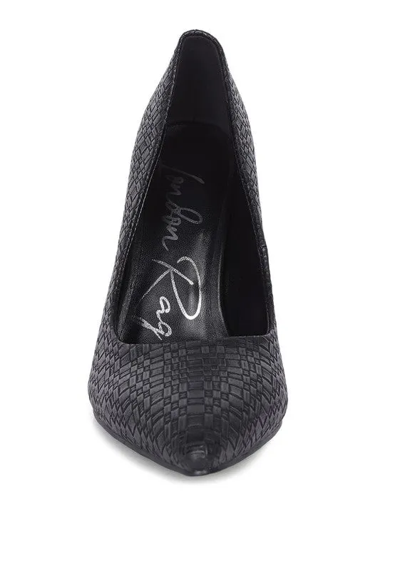 London Rag Brinkles High Heel Pointed Toe Pumps