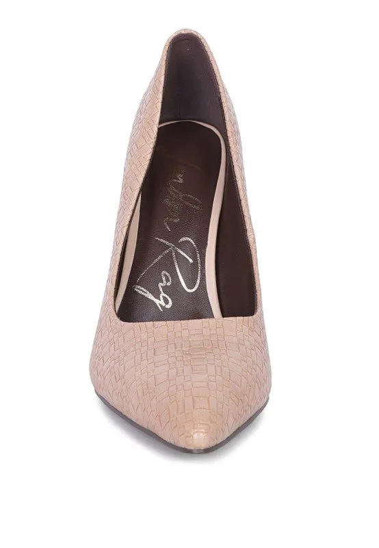 London Rag Brinkles High Heel Pointed Toe Pumps