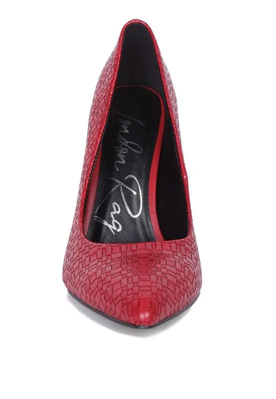 London Rag Brinkles High Heel Pointed Toe Pumps