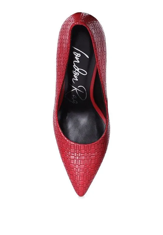 London Rag Brinkles High Heel Pointed Toe Pumps