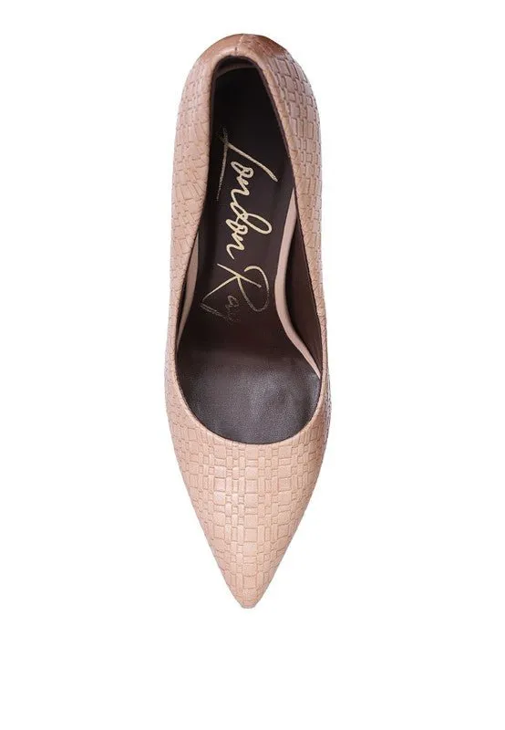 London Rag Brinkles High Heel Pointed Toe Pumps