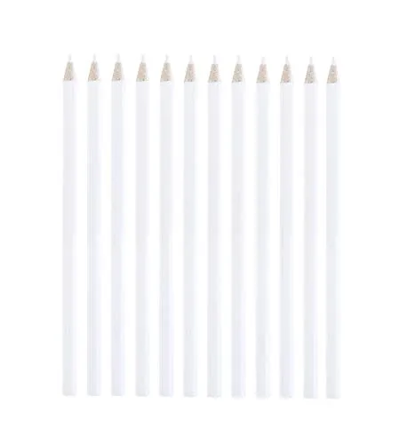 Mandala Crafts 12 Water Soluble Pencils for Fabric Marking - Washable Fabric Pencil for Sewing - Quilting Embroidery Tailor Dressmaker Sewing Pencil for Fabric