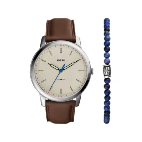 Minimalist Men Grey Quartz Analog Watch