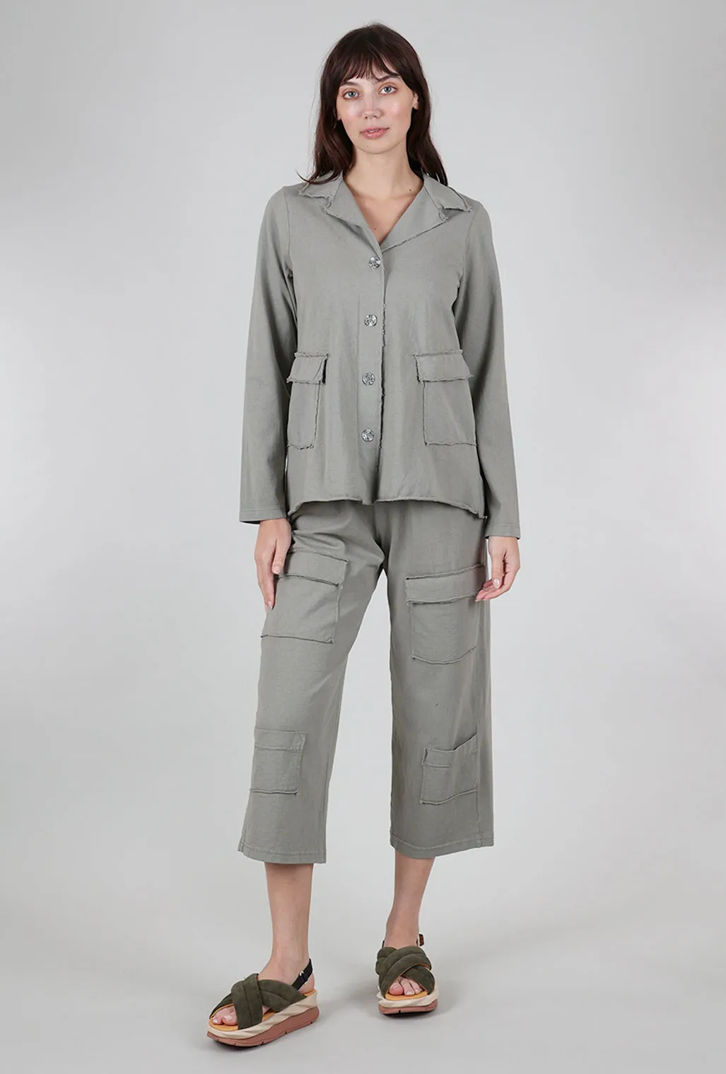 Paper Cotton Blazer, Vine