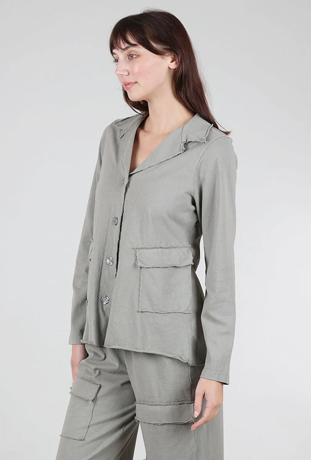 Paper Cotton Blazer, Vine