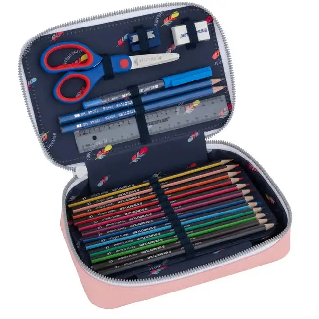 Pencil Box Filled - Cherry Pompon