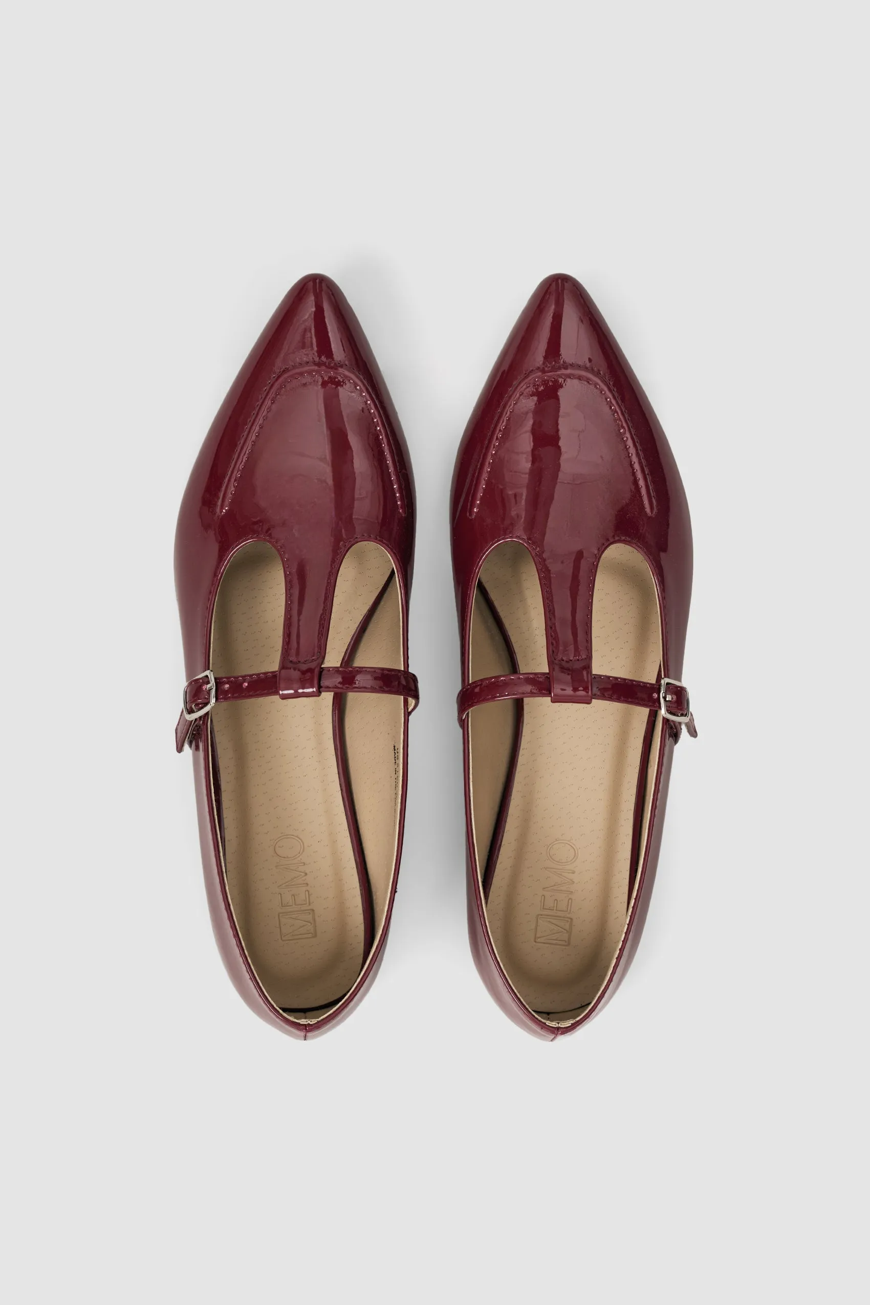 Pointed Mary Jane Patent Flats