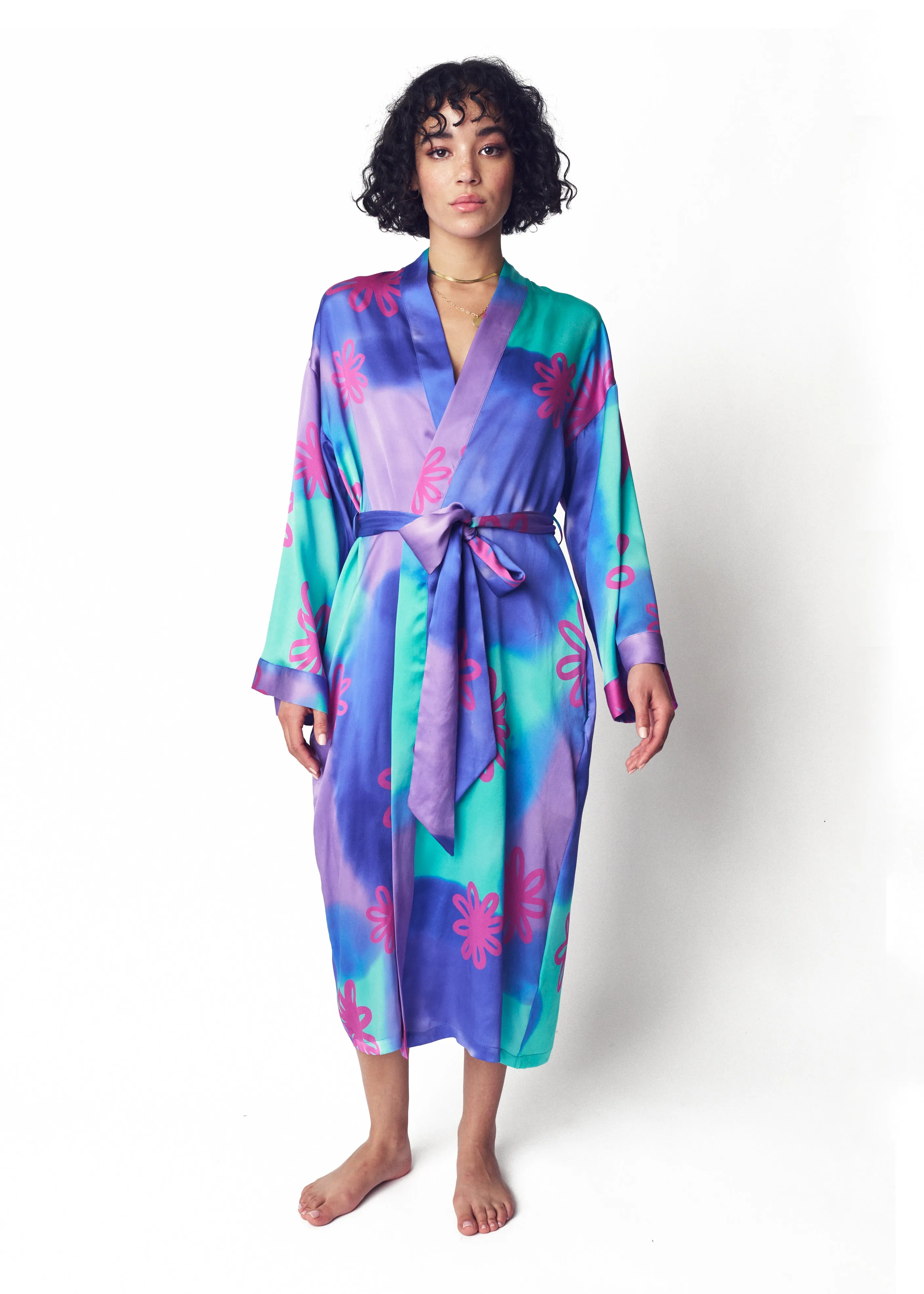 Pool Silk Day Robe
