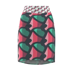 "I'm So Chilli" All-Over Chilli Pencil Skirt