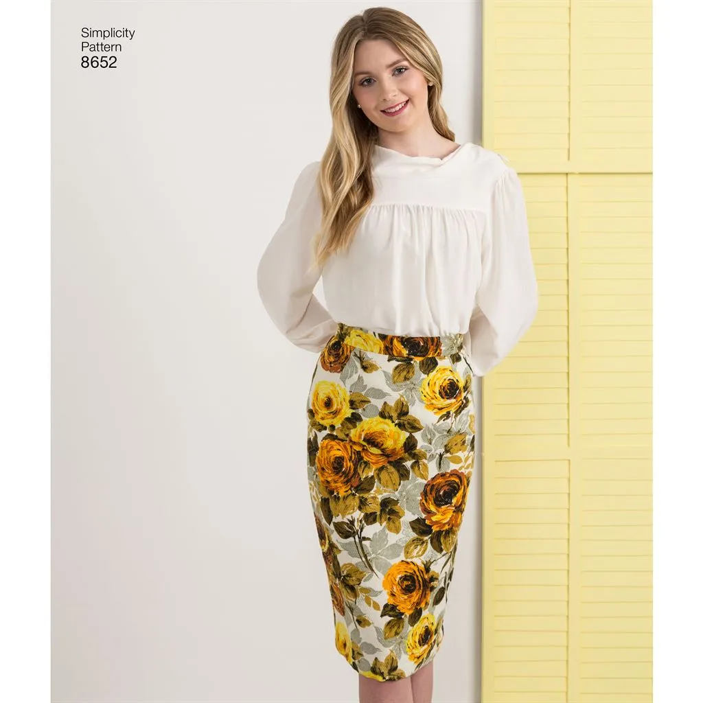 Simplicity Pattern 8652 Women’s Skirts