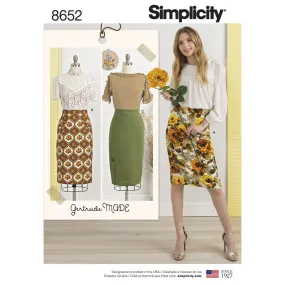 Simplicity Pattern 8652 Women’s Skirts